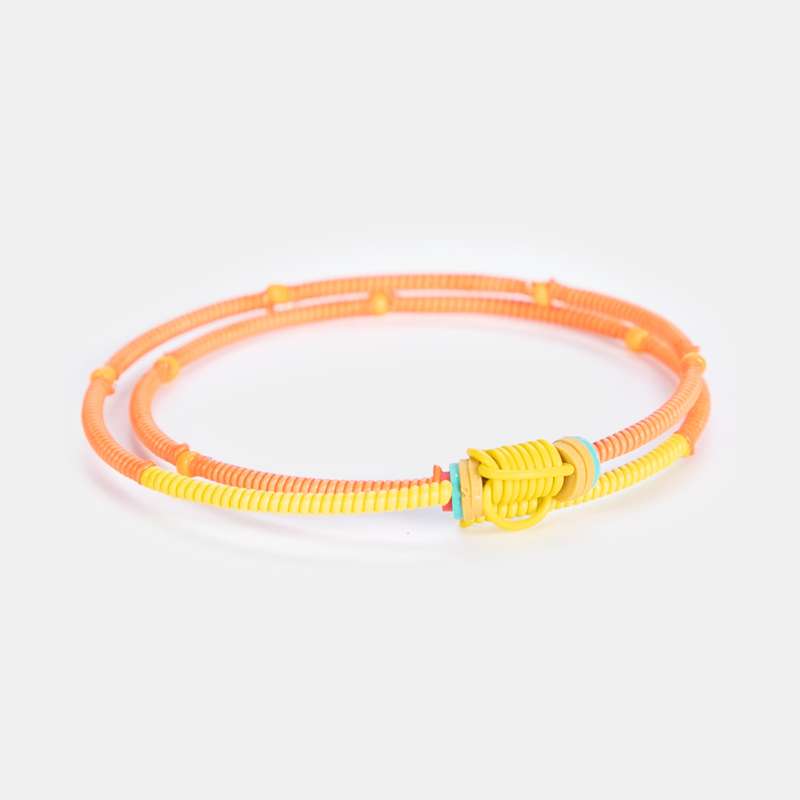 Women's Double Snake Bracelet Twist Scoobie Wire Design