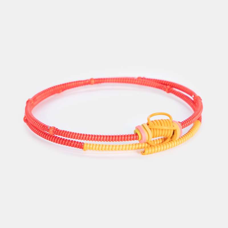 Women's Double Snake Bracelet Twist Scoobie Wire Design