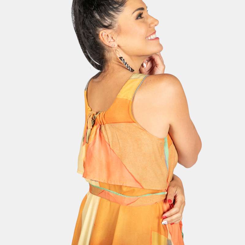 Women's Sleeveless Stained Glass Spring Dress
