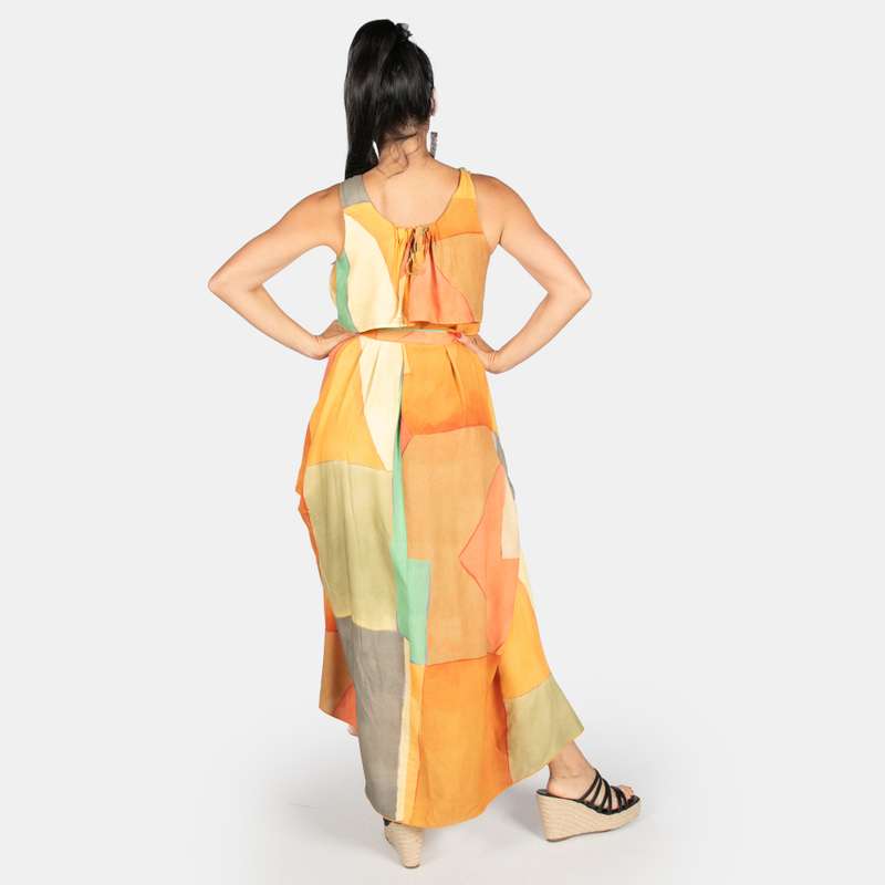 Women's Sleeveless Stained Glass Spring Dress