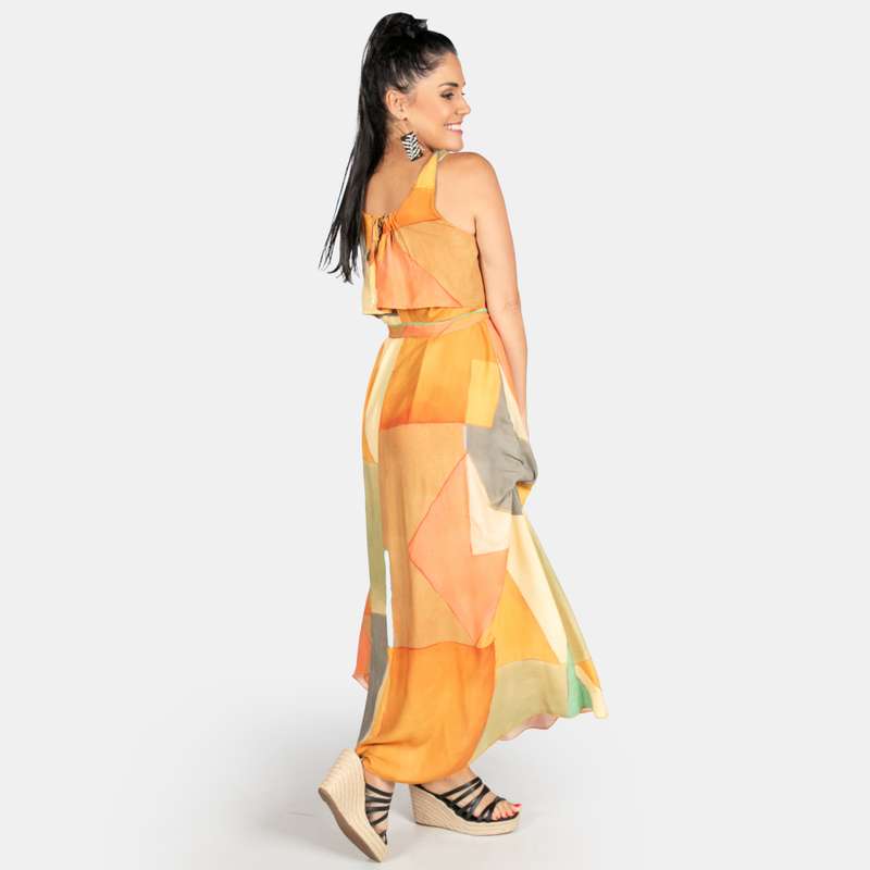 Women's Sleeveless Stained Glass Spring Dress