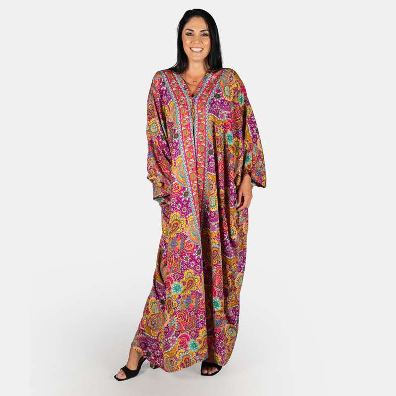 Women's Mauritius Silk Feel Kaftan