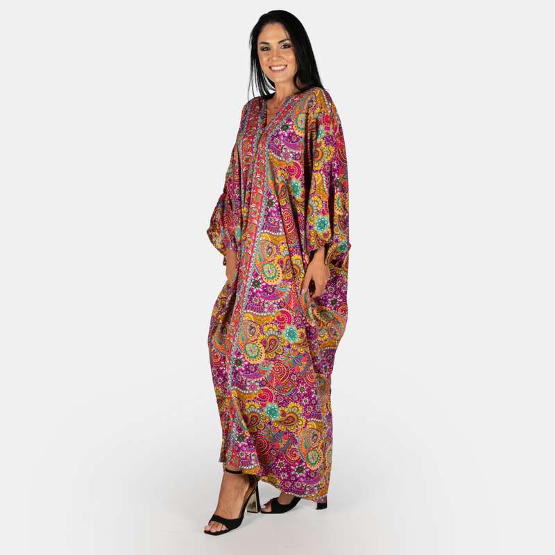 Women's Mauritius Silk Feel Kaftan