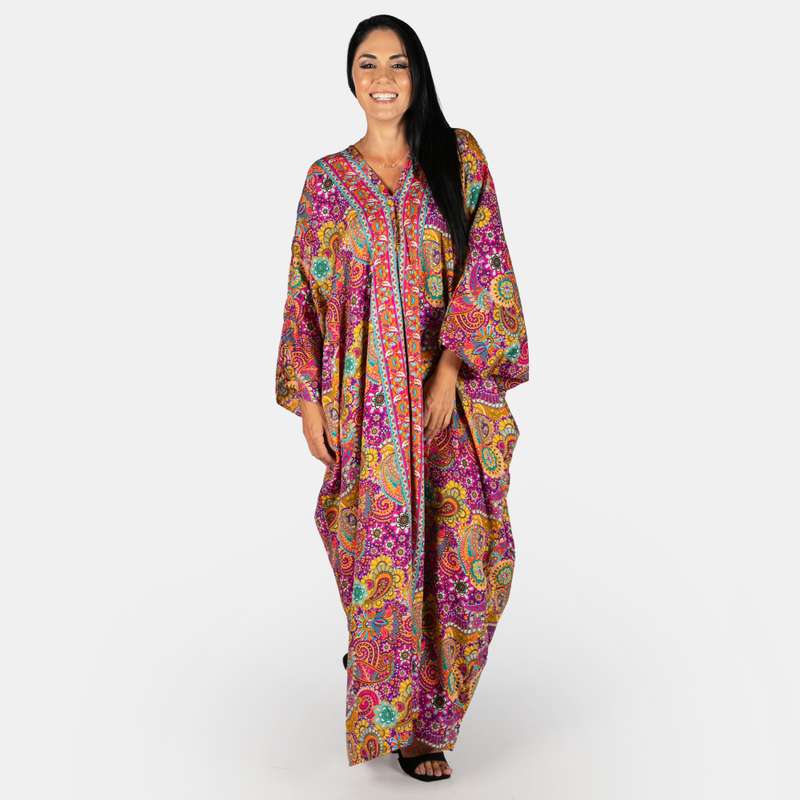 Women's Mauritius Silk Feel Kaftan