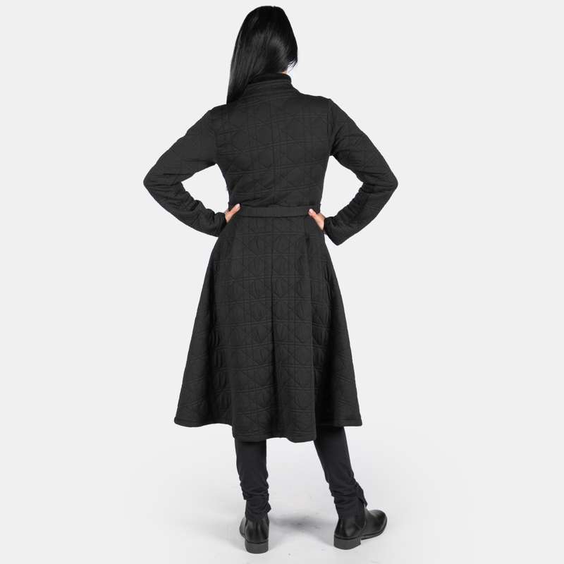 Women's Military Jacket Extends Zipped Flattering Jacket