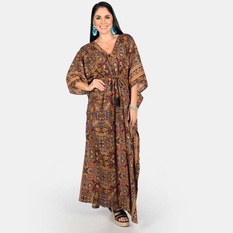 Women's Zanzibar Summer Silk Blend Kaftan