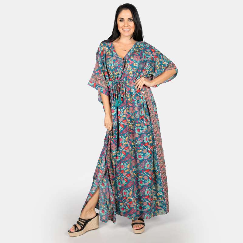 Women's Zanzibar Summer Silk Blend Kaftan