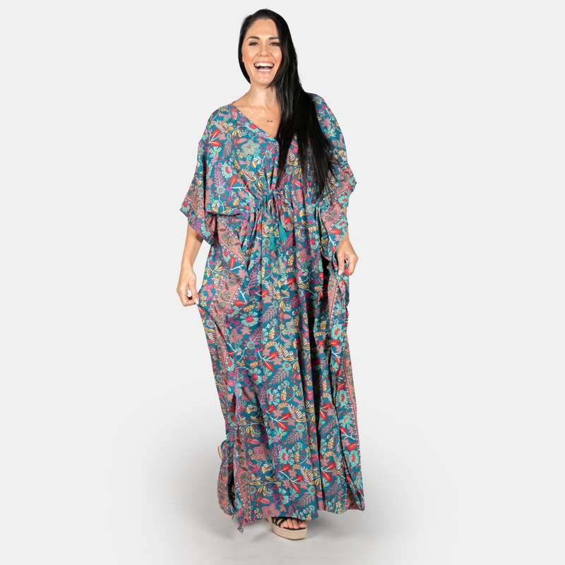 Women's Zanzibar Summer Silk Blend Kaftan