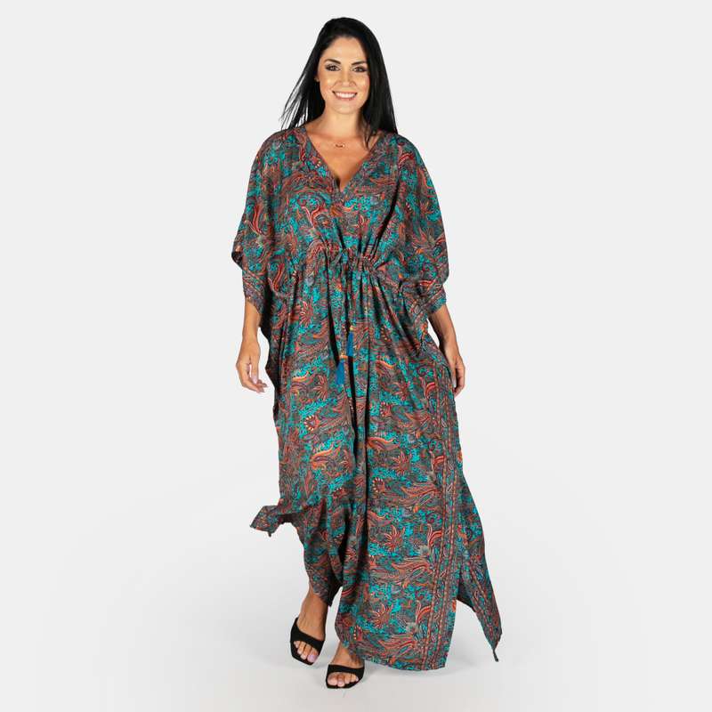 Women's Zanzibar Summer Silk Blend Kaftan
