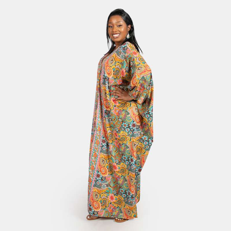 Women's Mauritius Silk Feel Kaftan