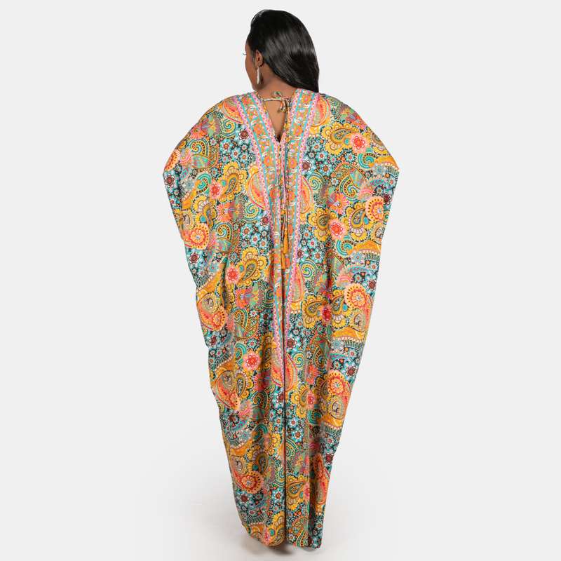Women's Mauritius Silk Feel Kaftan