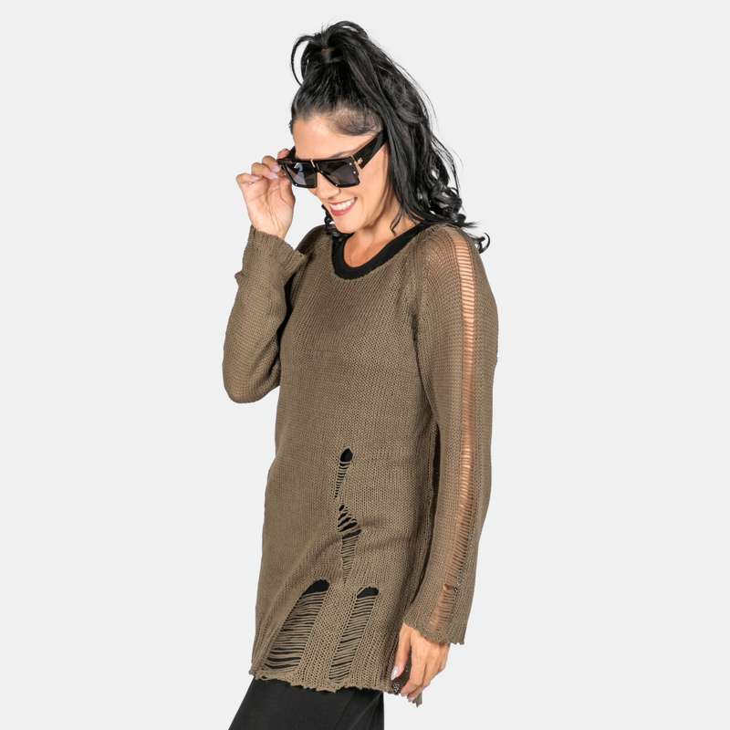 Ladies' Distressed Jersey