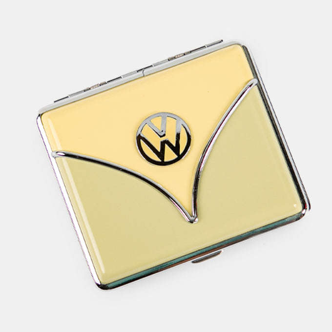 Retro Yellow Cigarette Case - GREEN