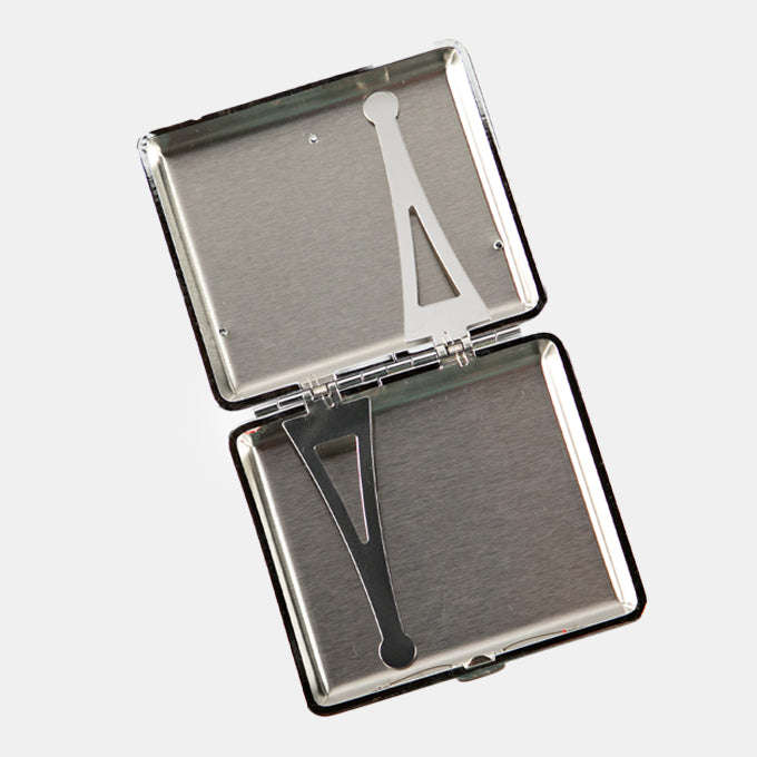 Retro Yellow Cigarette Case - GREEN