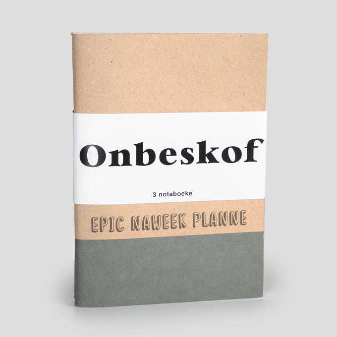 Onbeskof NoteBook Set of 3 Different Covers Paper
