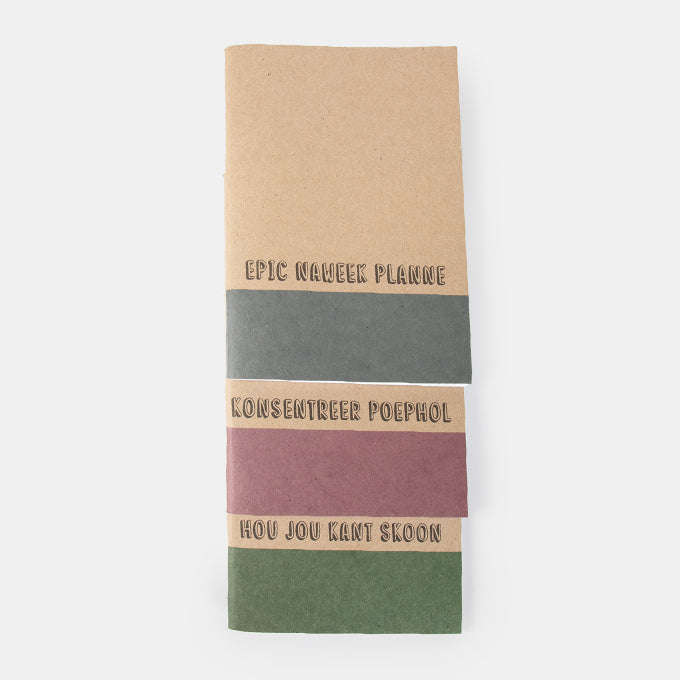 Onbeskof NoteBook Set of 3 Different Covers Paper