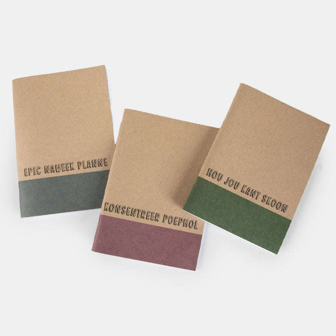 Onbeskof NoteBook Set of 3 Different Covers Paper