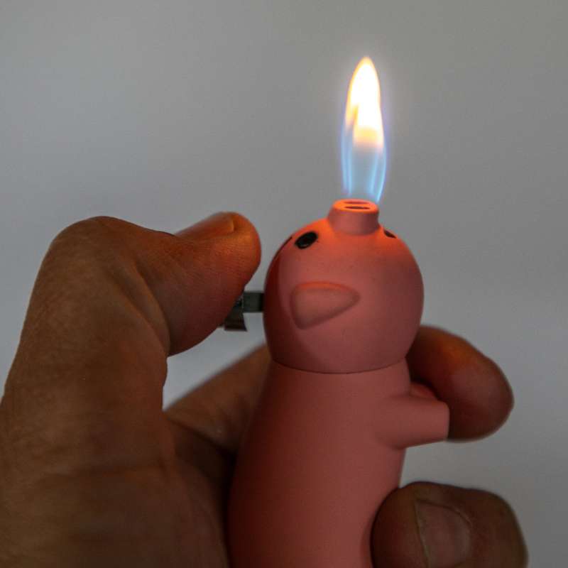 Novelty Twin Flame Piggy Lighter