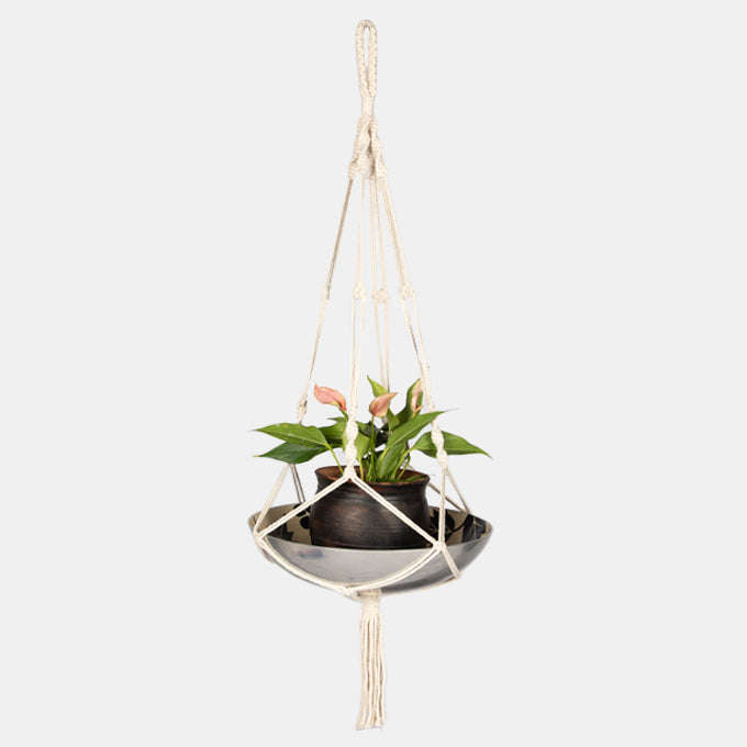 Boho Inspired Macrame Hanging Planter