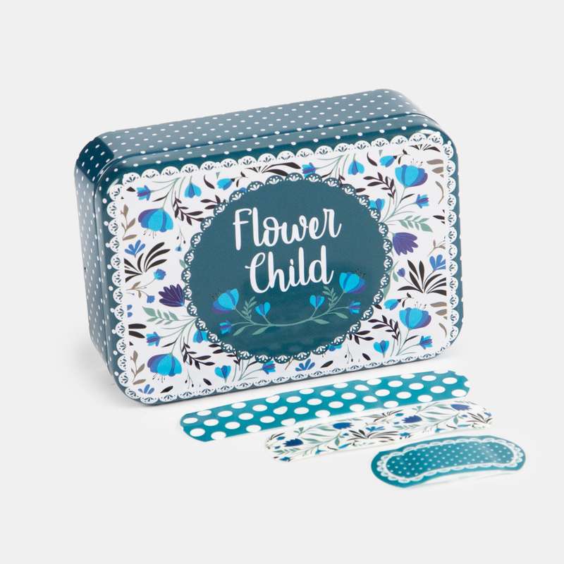 Assorted Plaster Flower Child Gift Tin