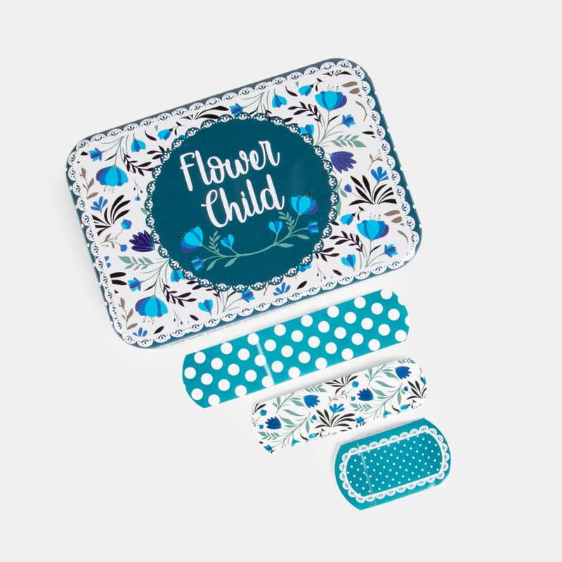 Assorted Plaster Flower Child Gift Tin