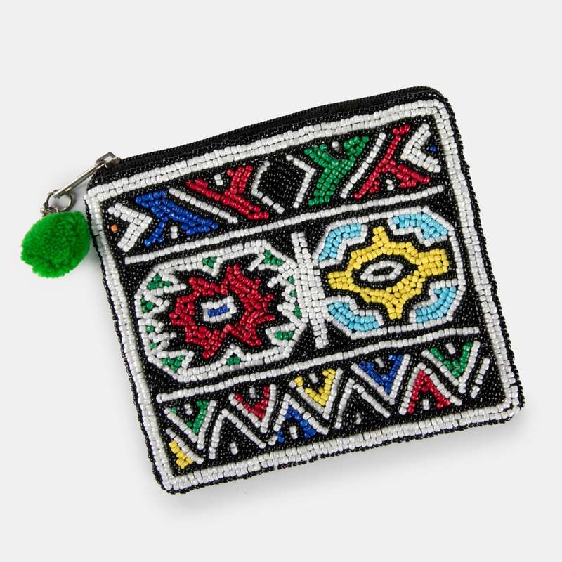 Ethnic Beaded Purse Small