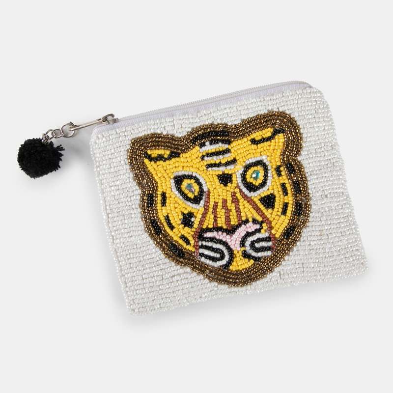 Tiger Purse Small Hand Beaded