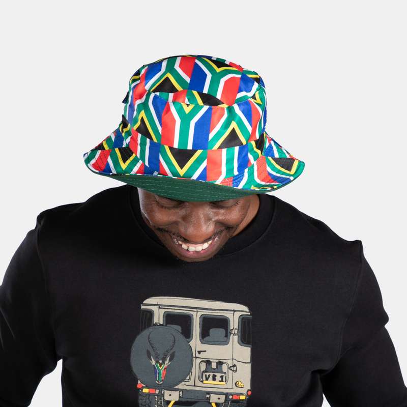 Reversible Bucket Hat SA Flag