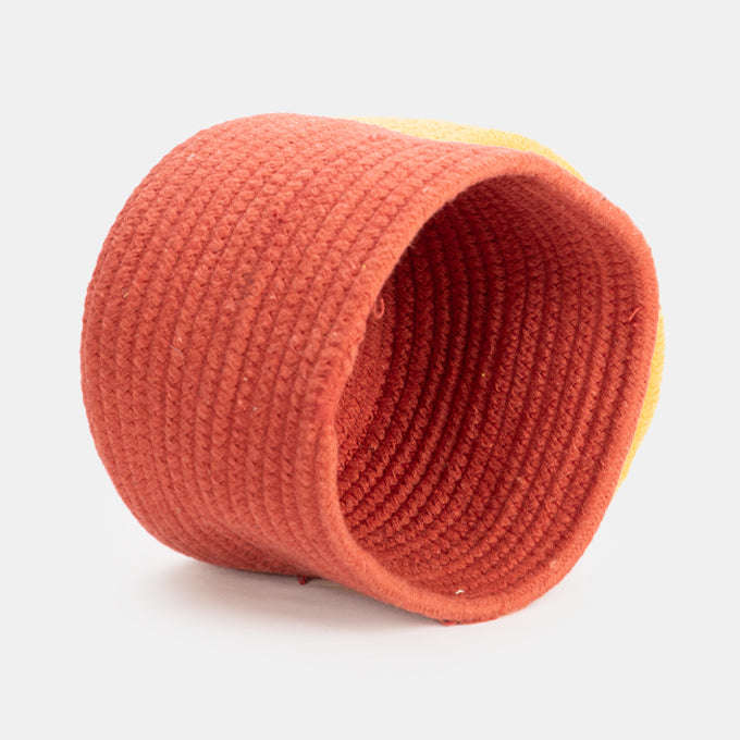 Thick Cotton Cord Stitched Small Basket