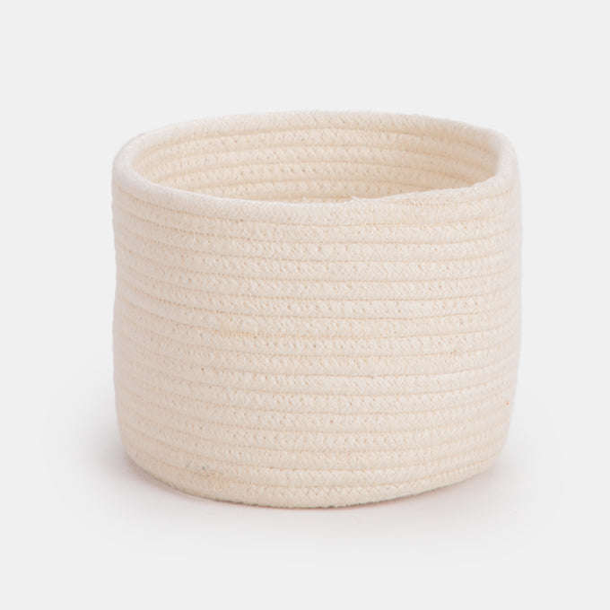 Thick Cotton Cord Stitched Small Basket