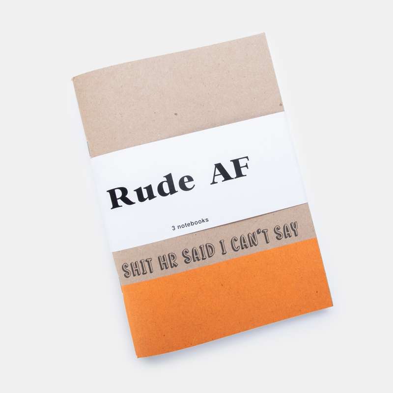Rude AF Notebooks Set of 4
