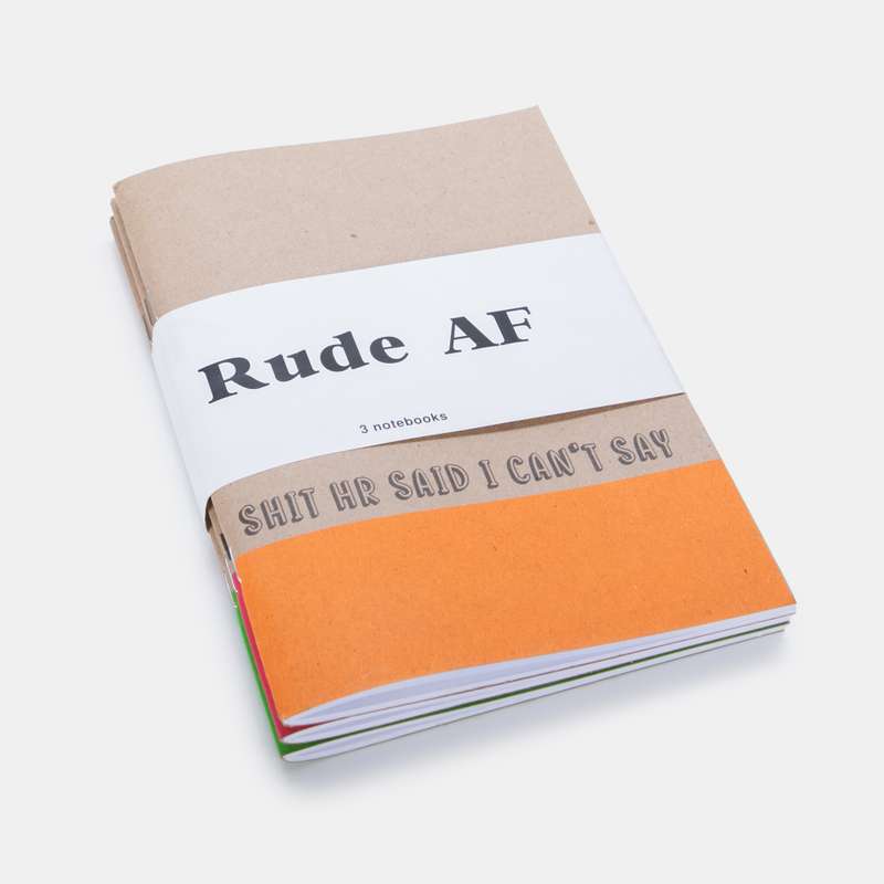 Rude AF Notebooks Set of 4