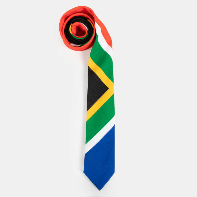 Men's Mens SA Flag Tie South African Made