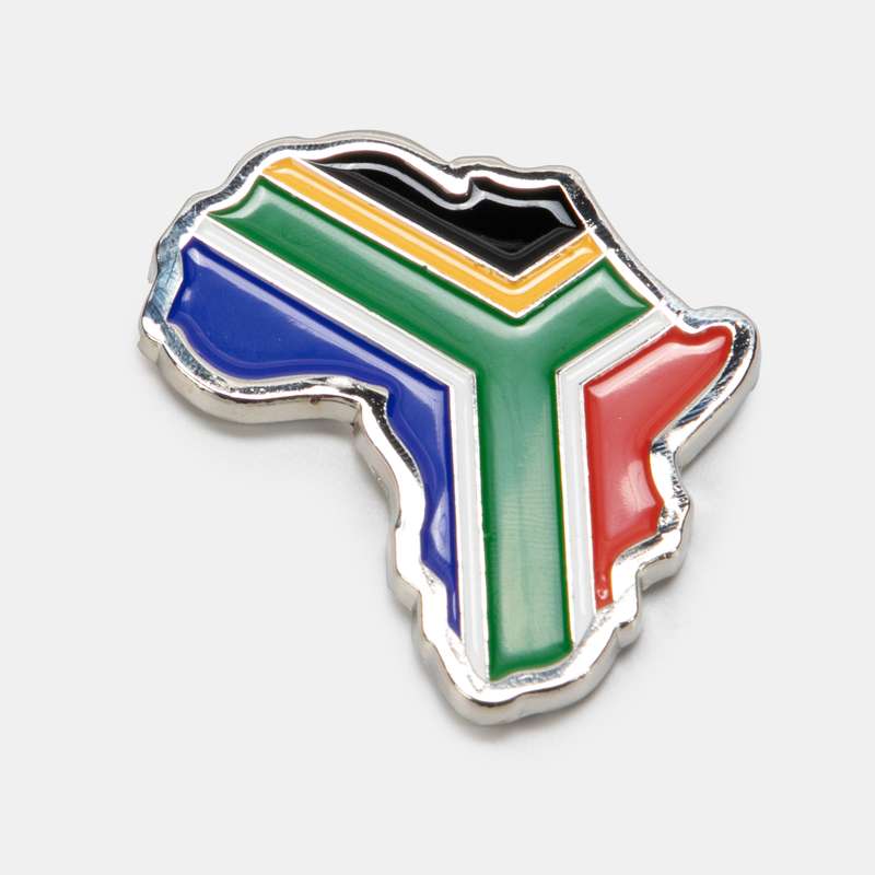 SA Flag Africa Continent Shaped Magnet