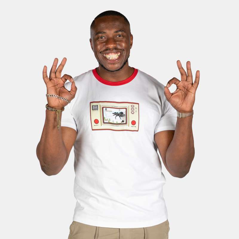 Men's Nintendo Octopus Retro Game Short Sleeve T-Shirt