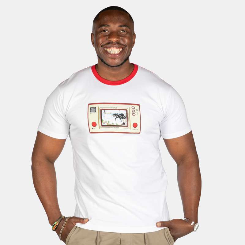 Men's Nintendo Octopus Retro Game Short Sleeve T-Shirt
