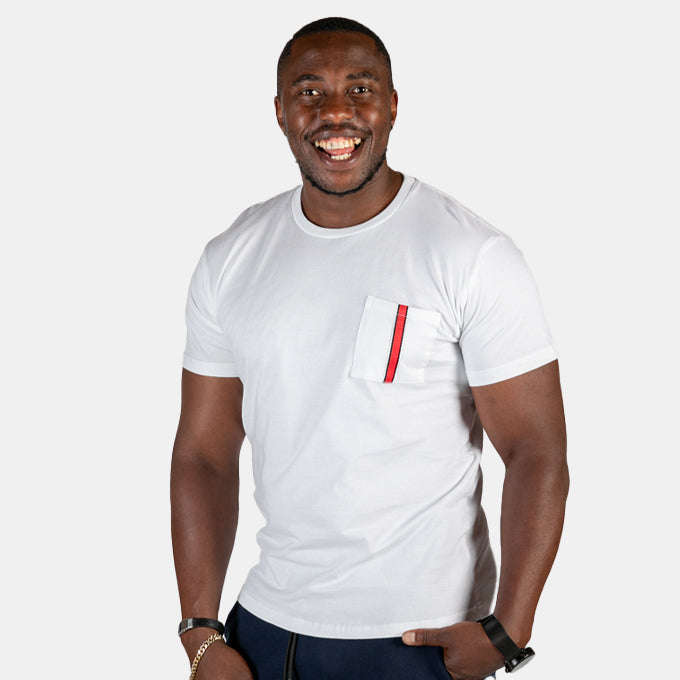 Men's Pocket Stripe T-Shirt Patch Pocket 2 Colours