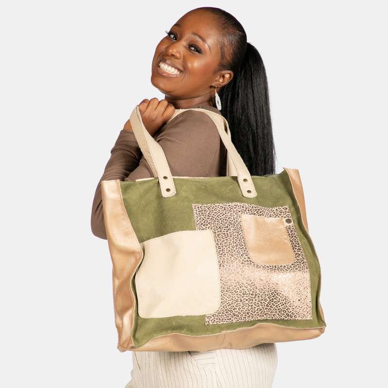 Ladies' Trisha Leather Tote Bag
