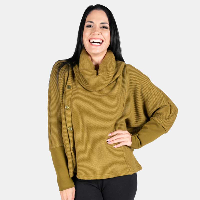 Ladies' Side Button Cardi