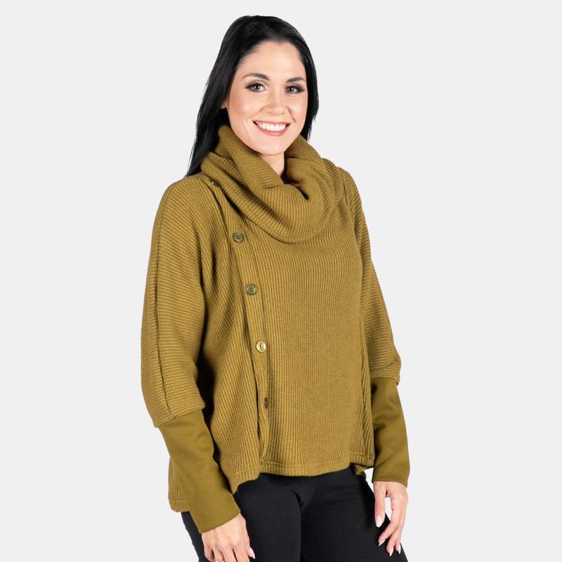 Ladies' Side Button Cardi