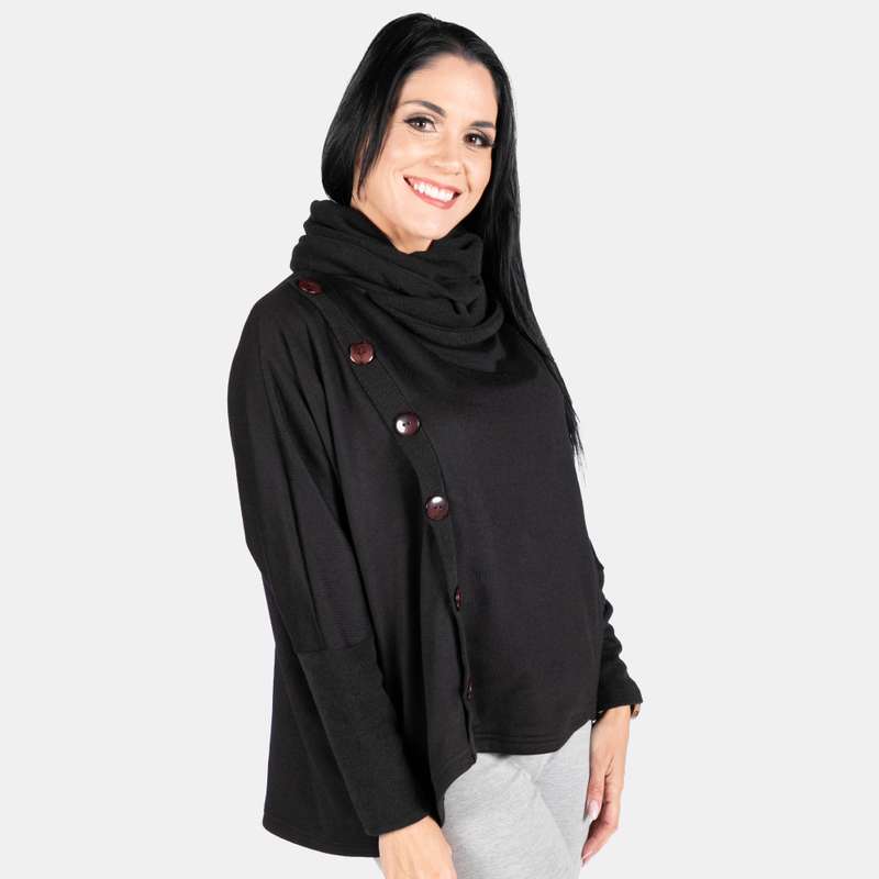 Ladies' Side Button Cardi