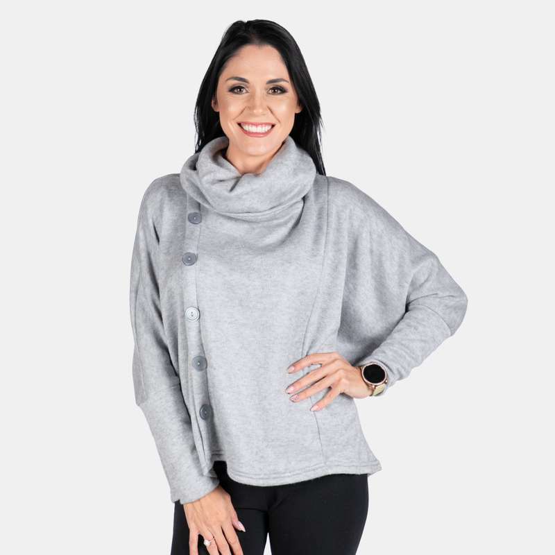 Ladies' Side Button Cardi