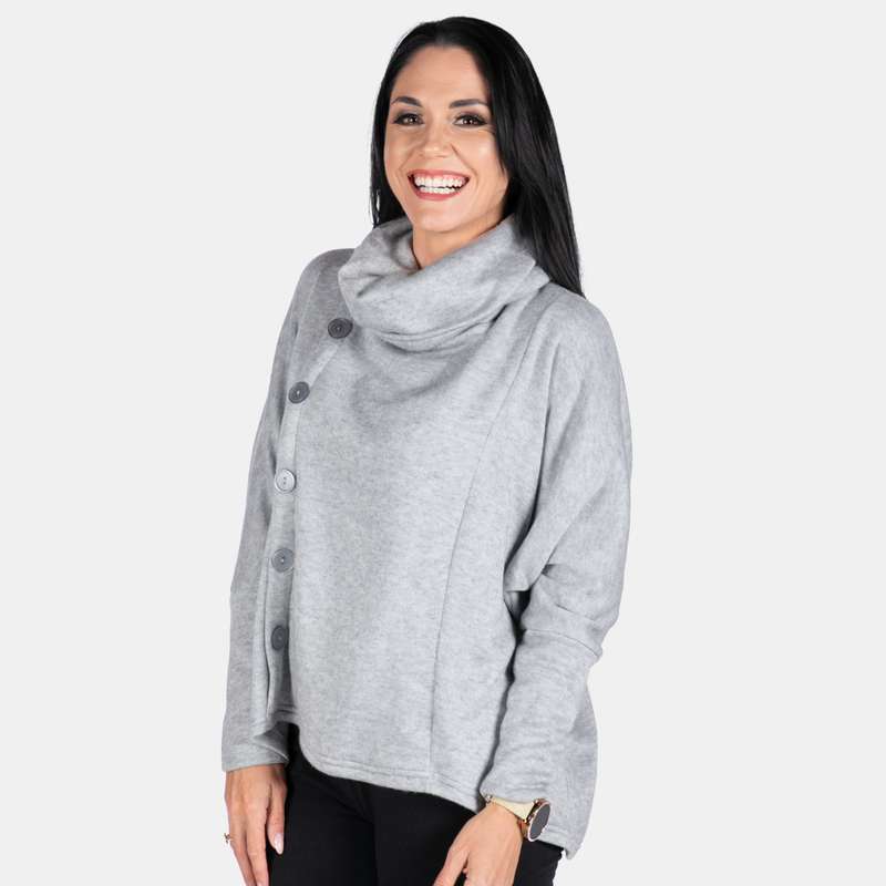Ladies' Side Button Cardi