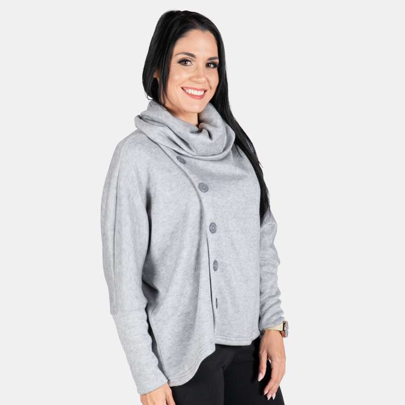 Ladies' Side Button Cardi