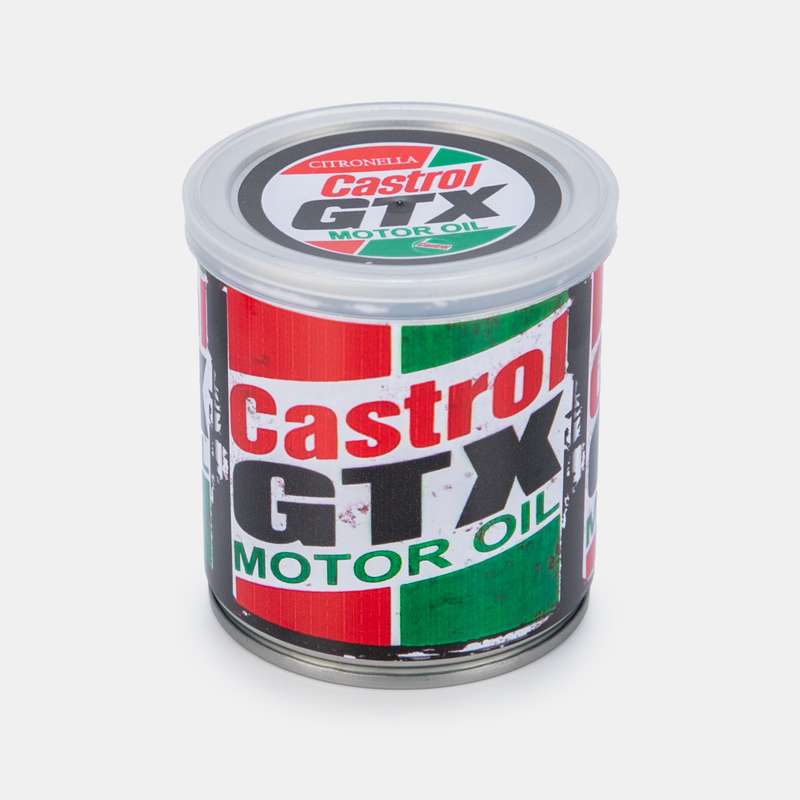 Tin Castrol Motor Oil Candle