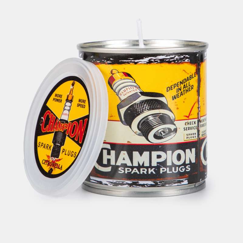 Tin Champion Spark Plugs Candle