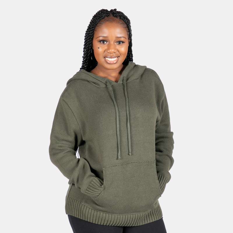 Unisex Knit Hoody with Pocket