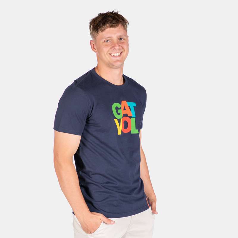 Men's Gatvol T-Shirt High Quality Printed Design On Front Vents Bull Style