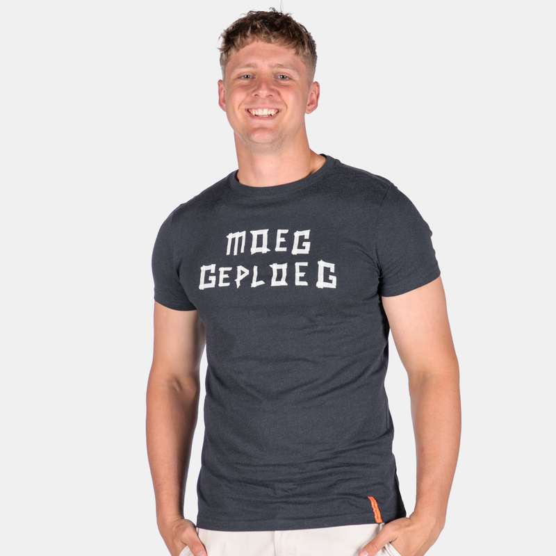 Men's Moeg Geploeg Vents Brull Style Cotton T-Shirt With Printed Design