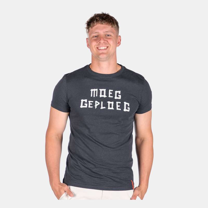 Men's Moeg Geploeg Vents Brull Style Cotton T-Shirt With Printed Design